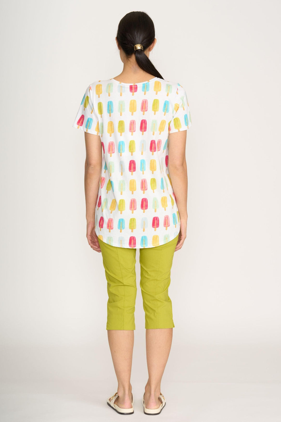 FOIL T-SHIRT HERE COMES SUMMER TEE - FO4611