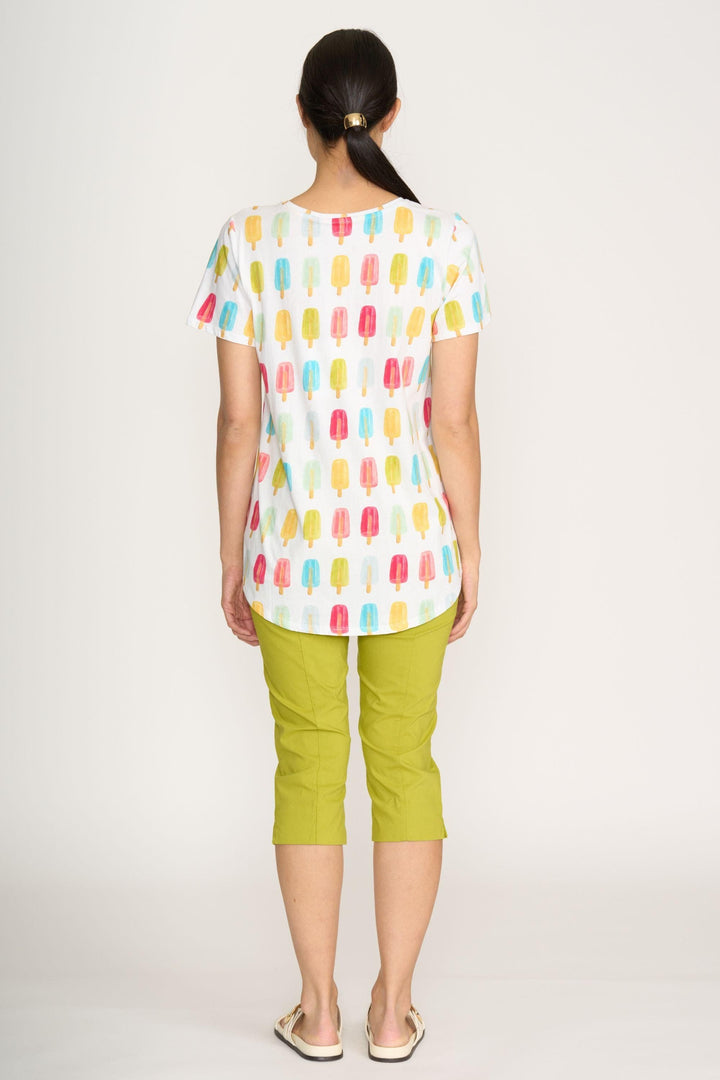 FOIL T-SHIRT HERE COMES SUMMER TEE - FO4611