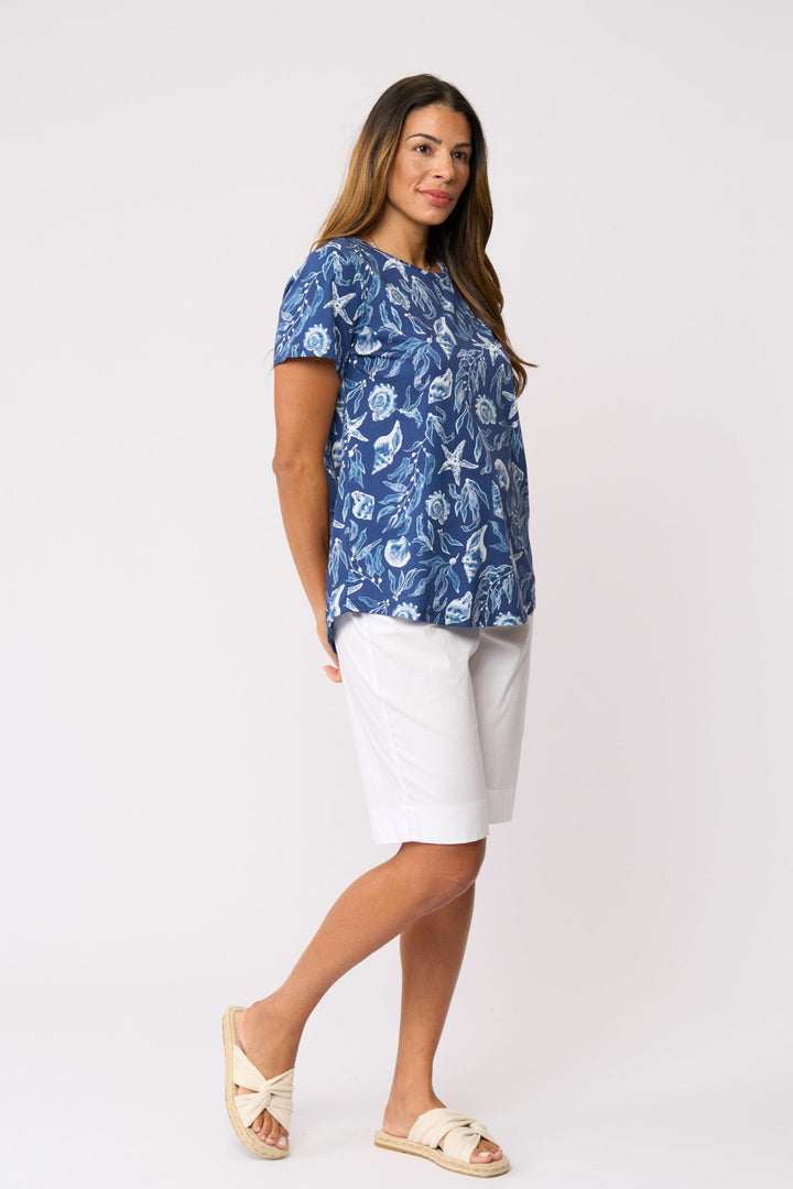 FOIL T-SHIRT HERE COMES SUMMER TEE - FO4611