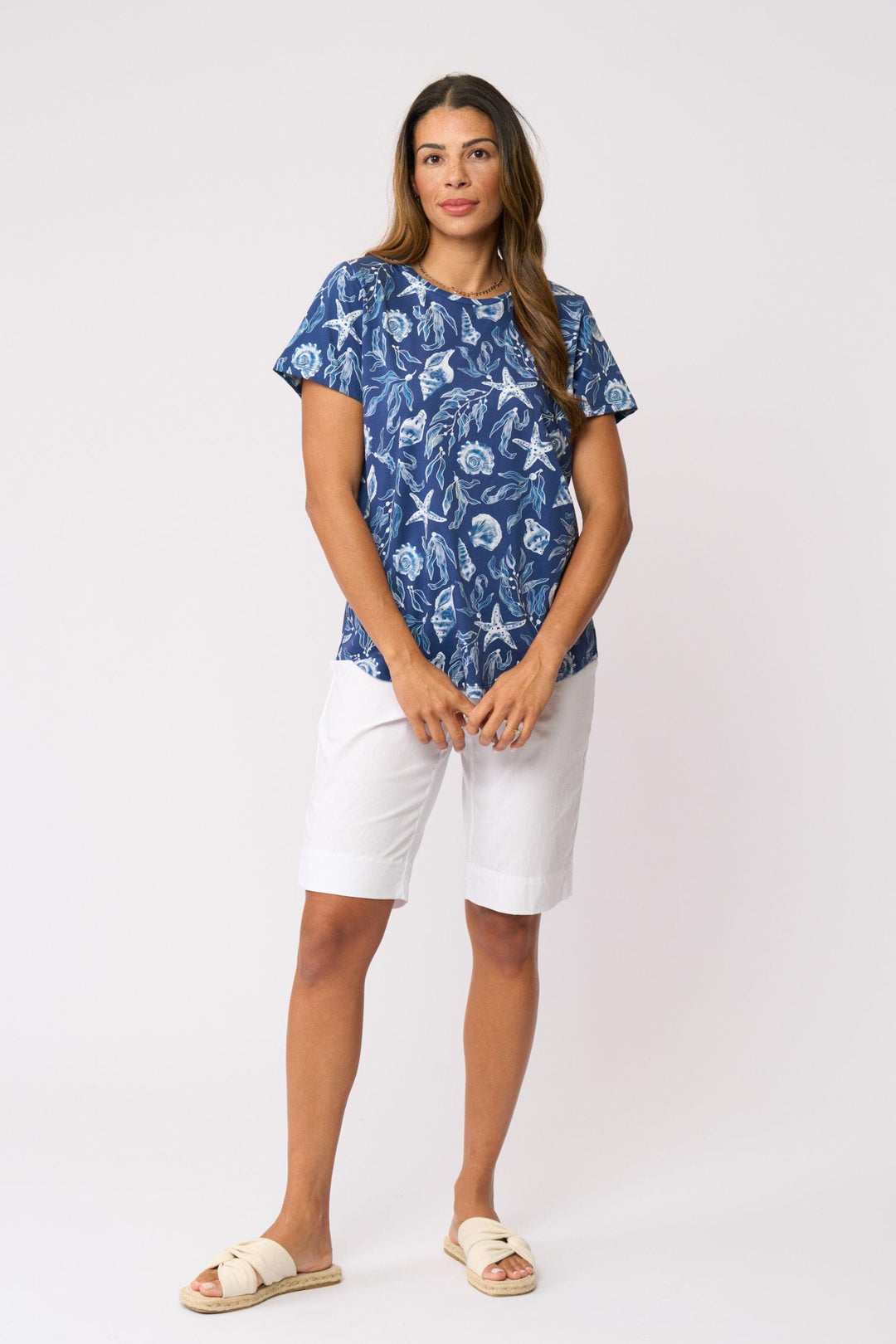 FOIL T-SHIRT HERE COMES SUMMER TEE - FO4611