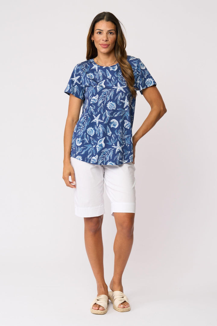FOIL T-SHIRT HERE COMES SUMMER TEE - FO4611