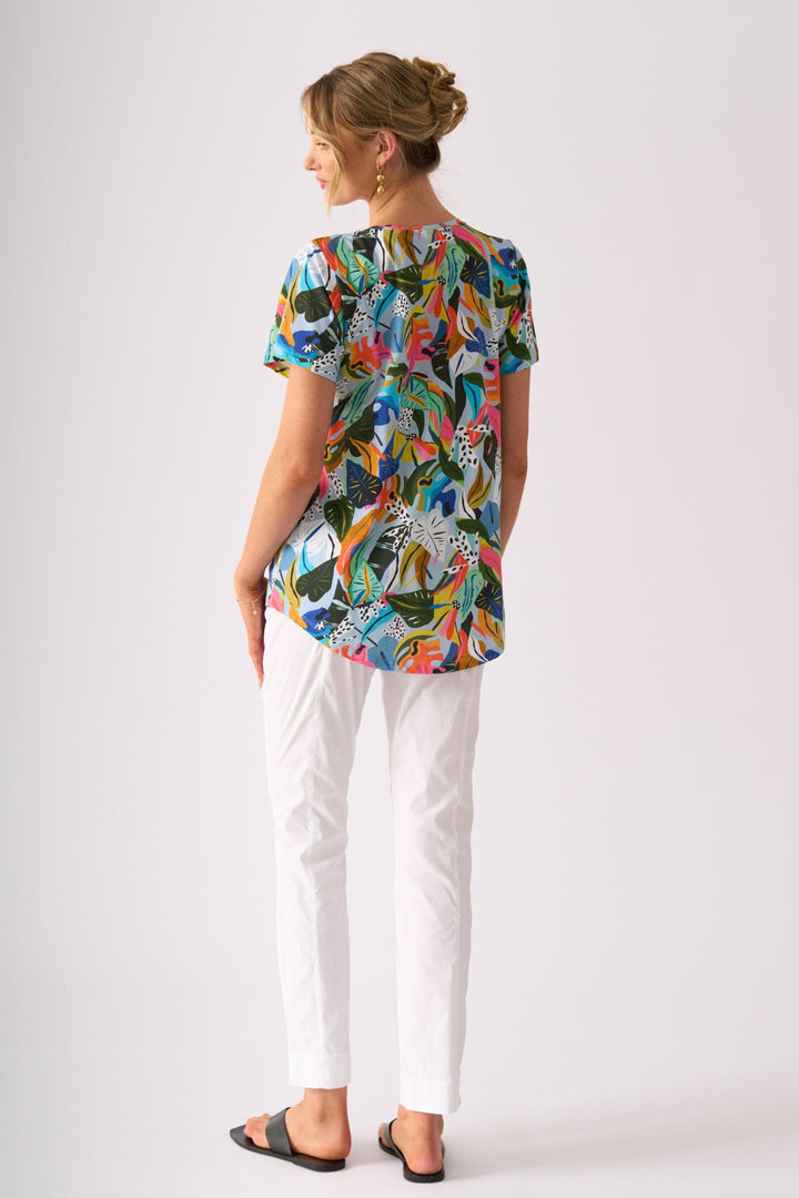 FOIL T-SHIRT HERE COMES SUMMER TEE - FO4611