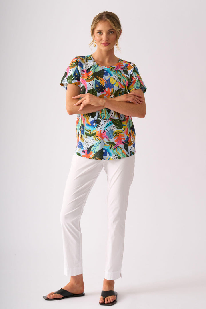 FOIL T-SHIRT HERE COMES SUMMER TEE - FO4611