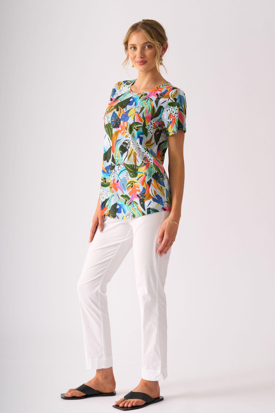 FOIL T-SHIRT HERE COMES SUMMER TEE - FO4611