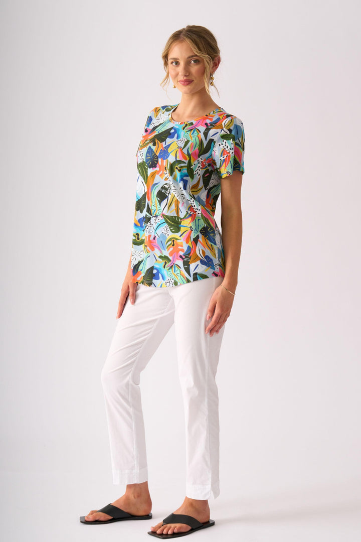FOIL T-SHIRT HERE COMES SUMMER TEE - FO4611