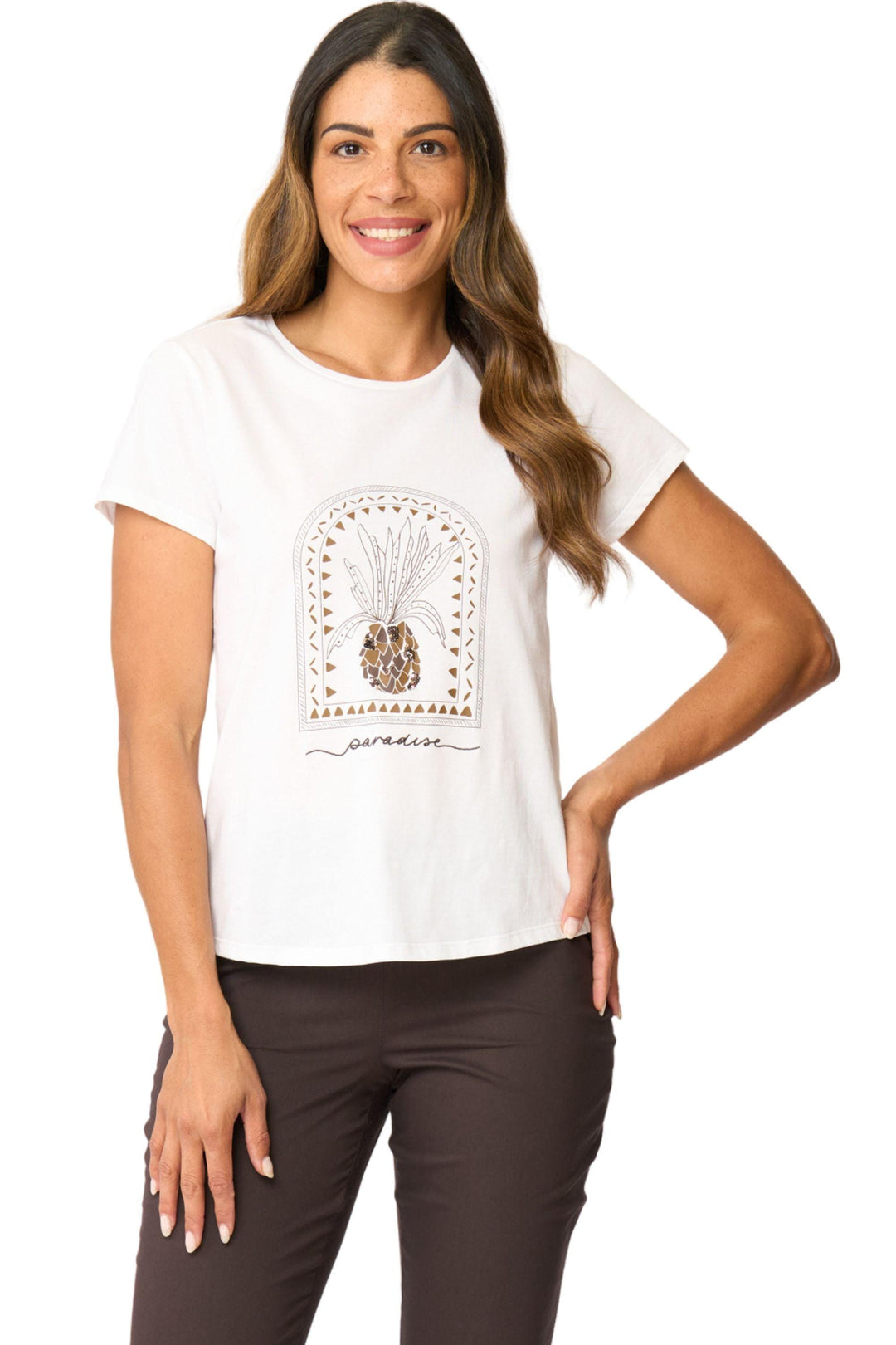 FOIL T-SHIRT ON FORM TEE - FO8345