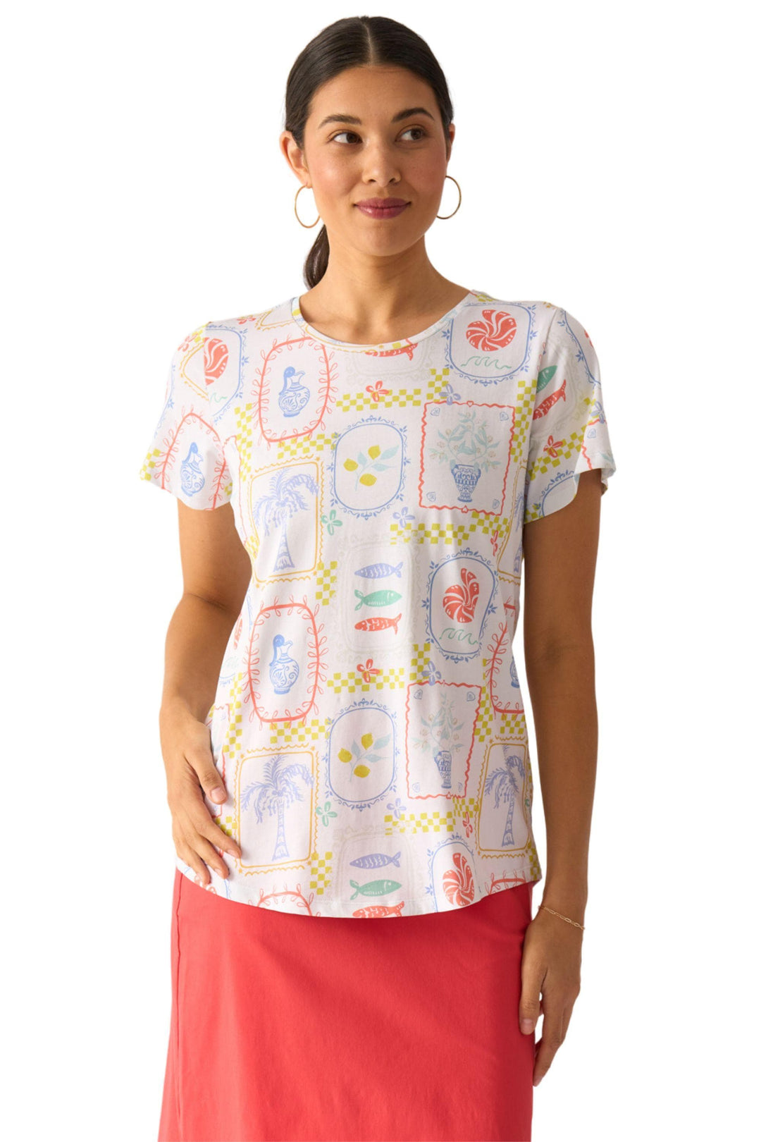 FOIL T-SHIRT WHITE / XS HERE COMES SUMMER TEE - FO4611