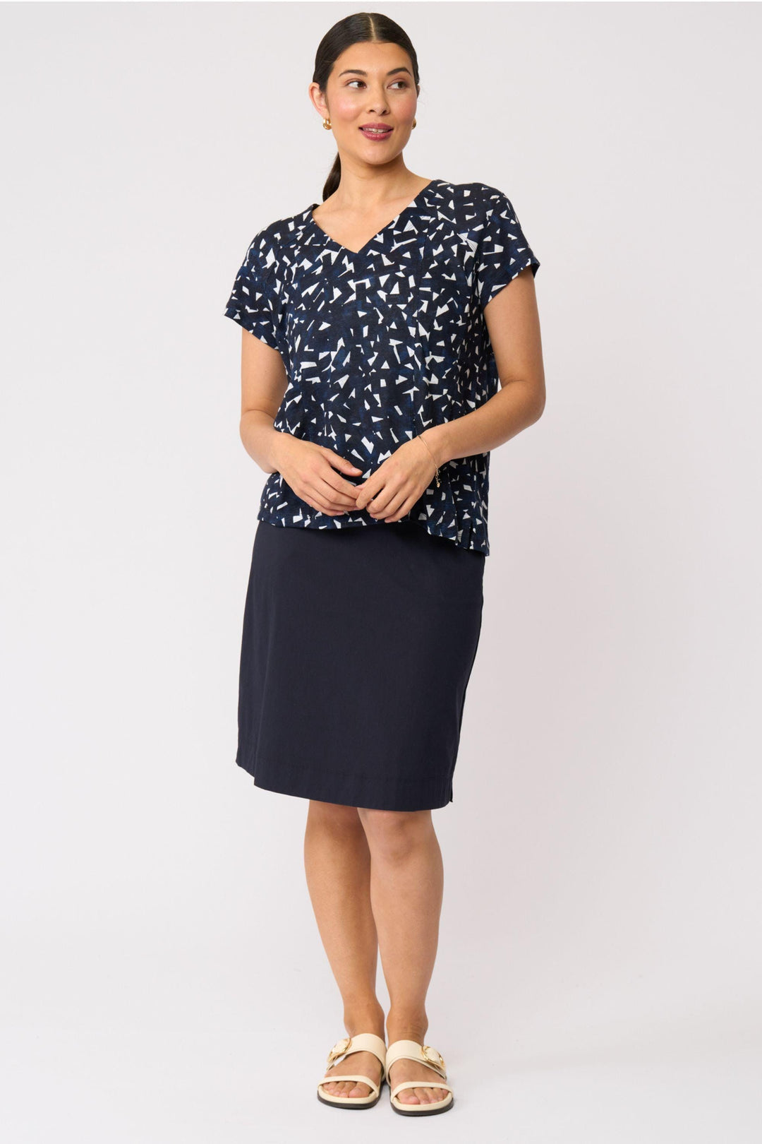 FOIL TOP SEAMS SEW TOP - FO8625