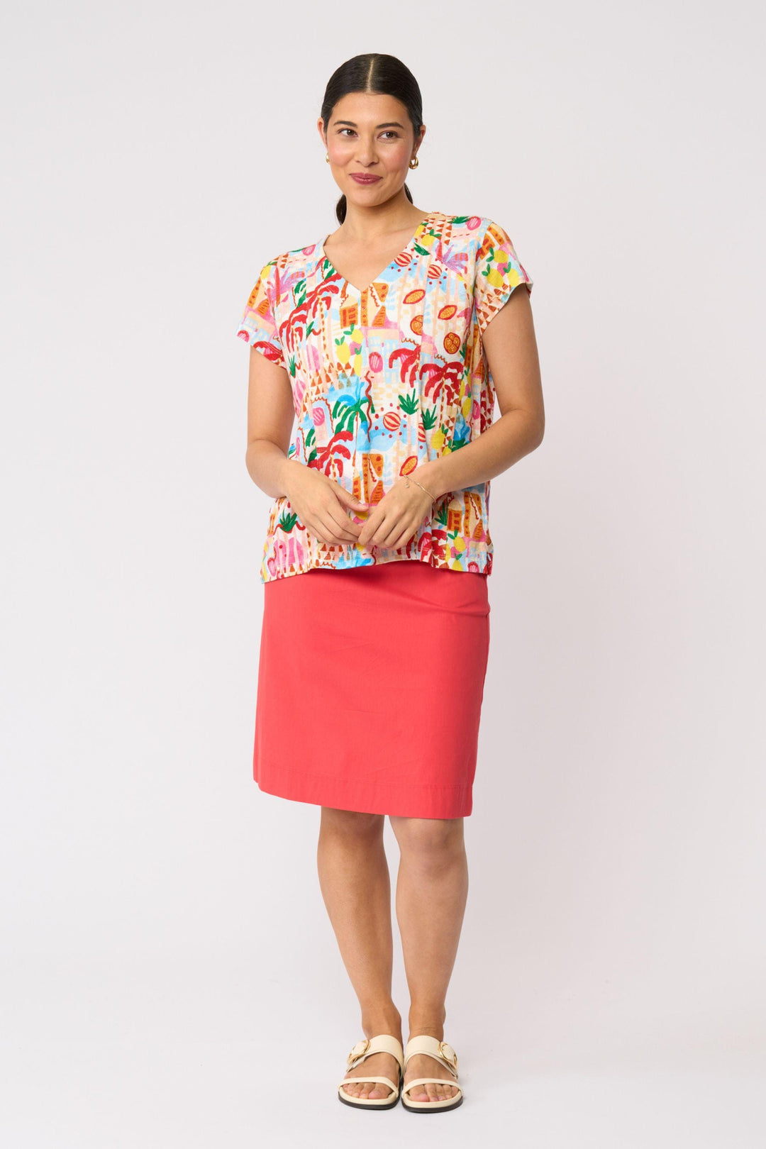 FOIL TOP SEAMS SEW TOP - FO8625