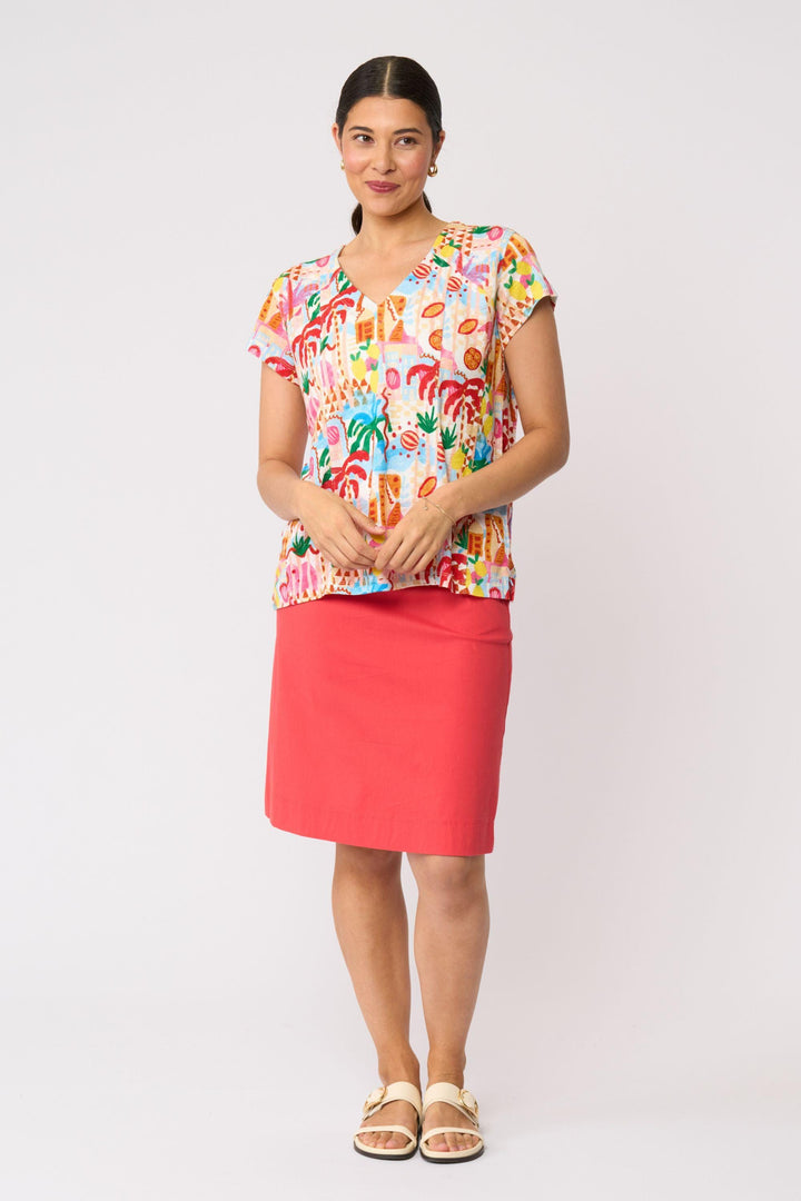 FOIL TOP SEAMS SEW TOP - FO8625