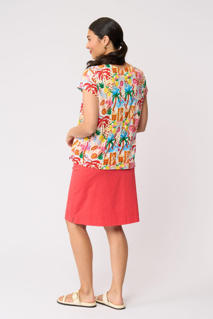FOIL TOP SEAMS SEW TOP - FO8625