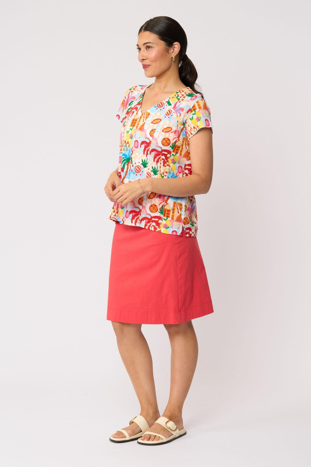 FOIL TOP SEAMS SEW TOP - FO8625