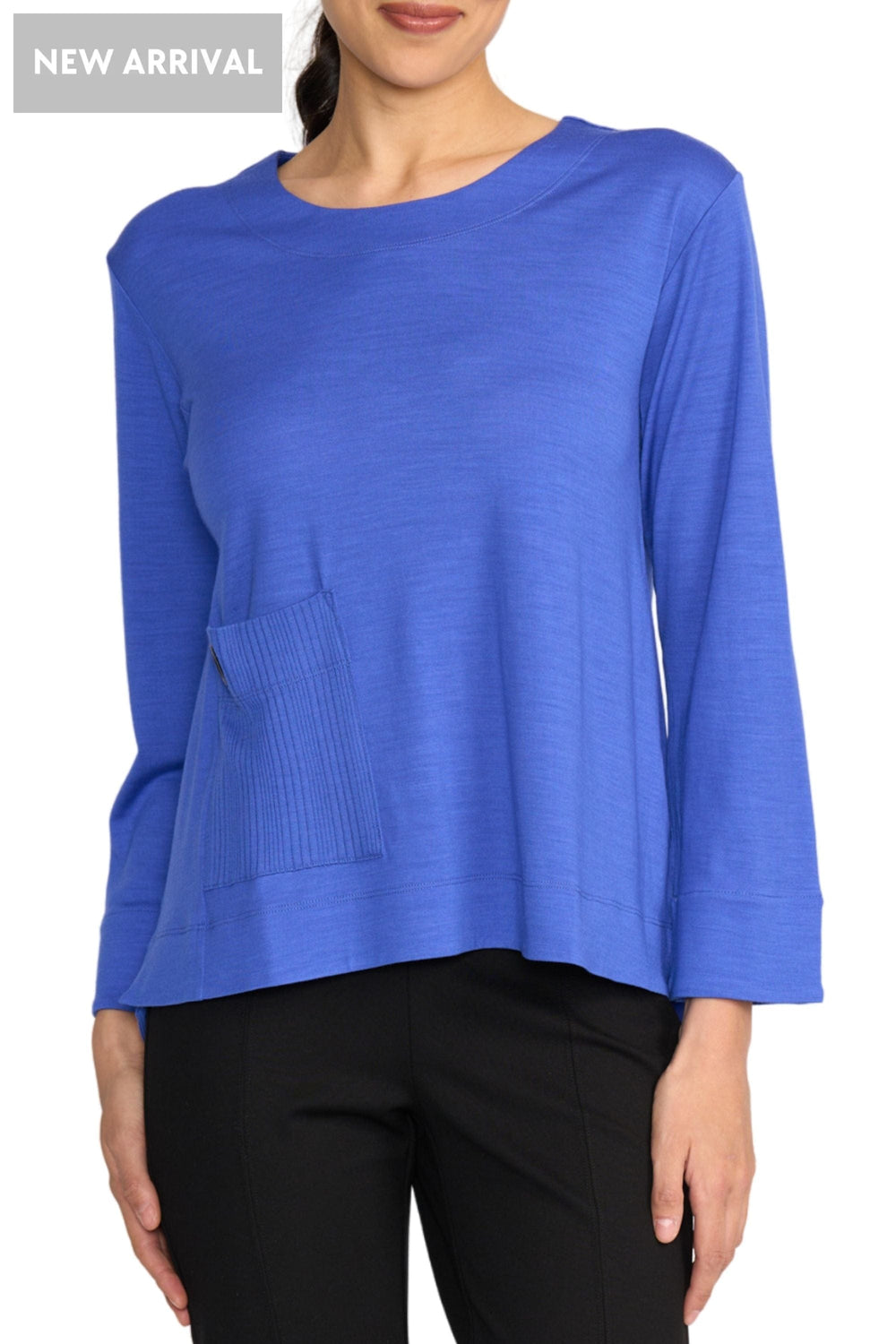 FOIL TOP XS / ELECTRIC-BLUE SECRET AGENT TOP - FO8454