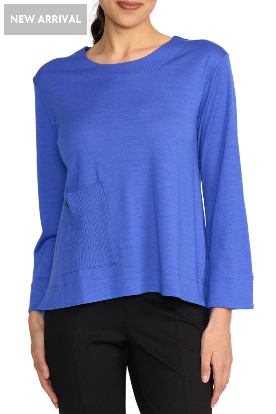 FOIL TOP XS / ELECTRIC-BLUE SECRET AGENT TOP - FO8454