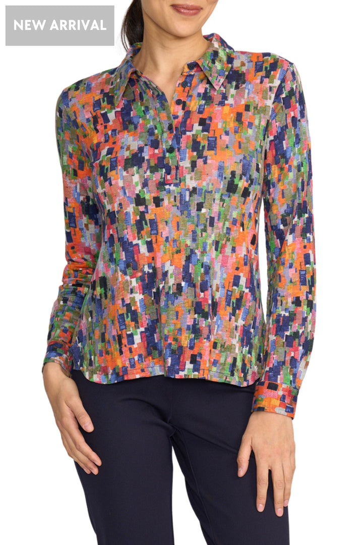FOIL TOP XS / MULTI RISKY BUSINESS TOP - FO8403