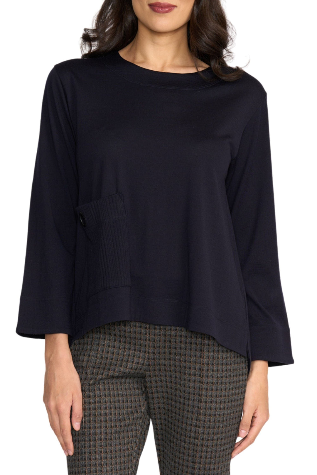 FOIL TOP XS / NAVY SECRET AGENT TOP - FO8454