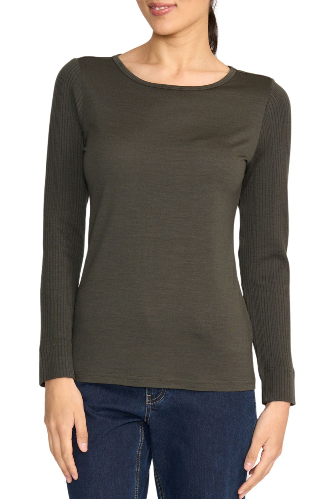 FOIL TOP XS / OLIVE LOVE EWE TOP - FO8473