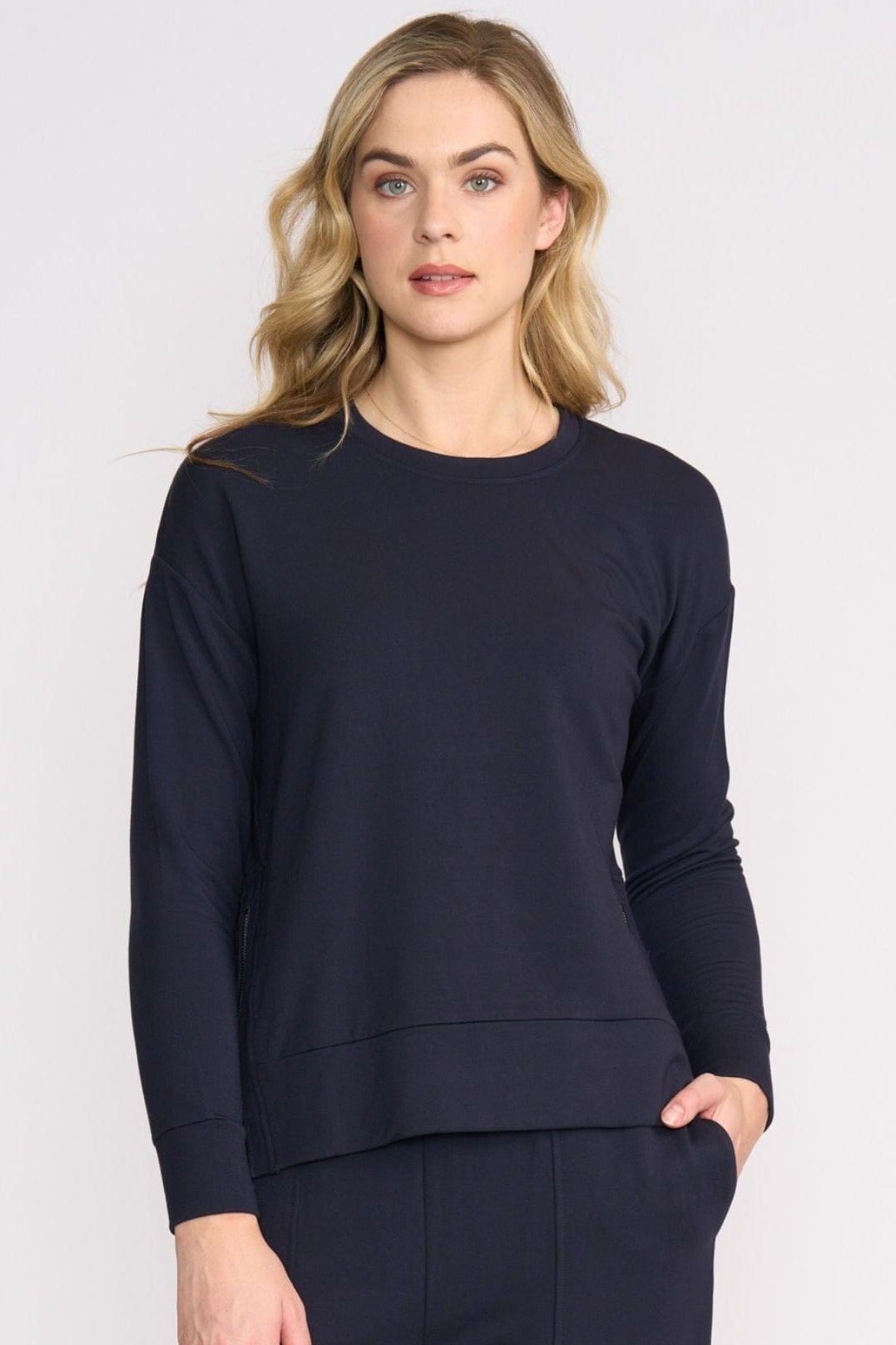 FOIL TRACK TOP SMOOTH TALKER SWEATER - FO8442