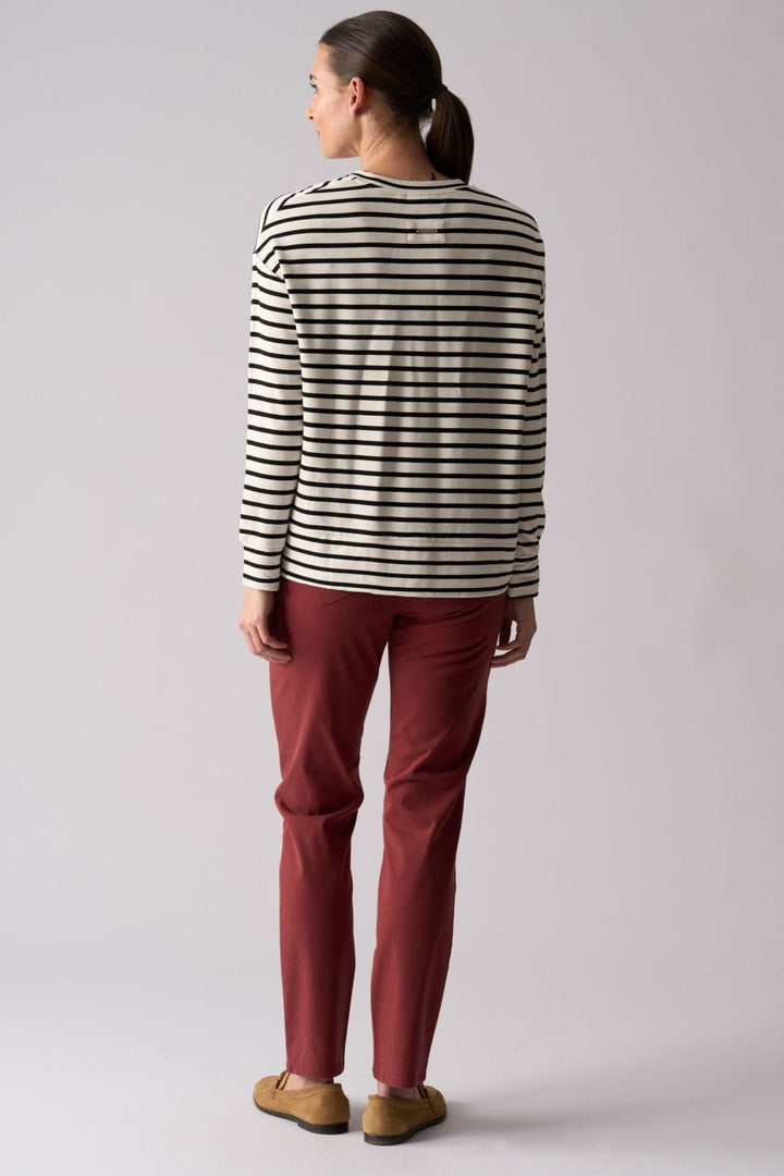 FOIL TRACK TOP SMOOTH TALKER SWEATER - FO8442