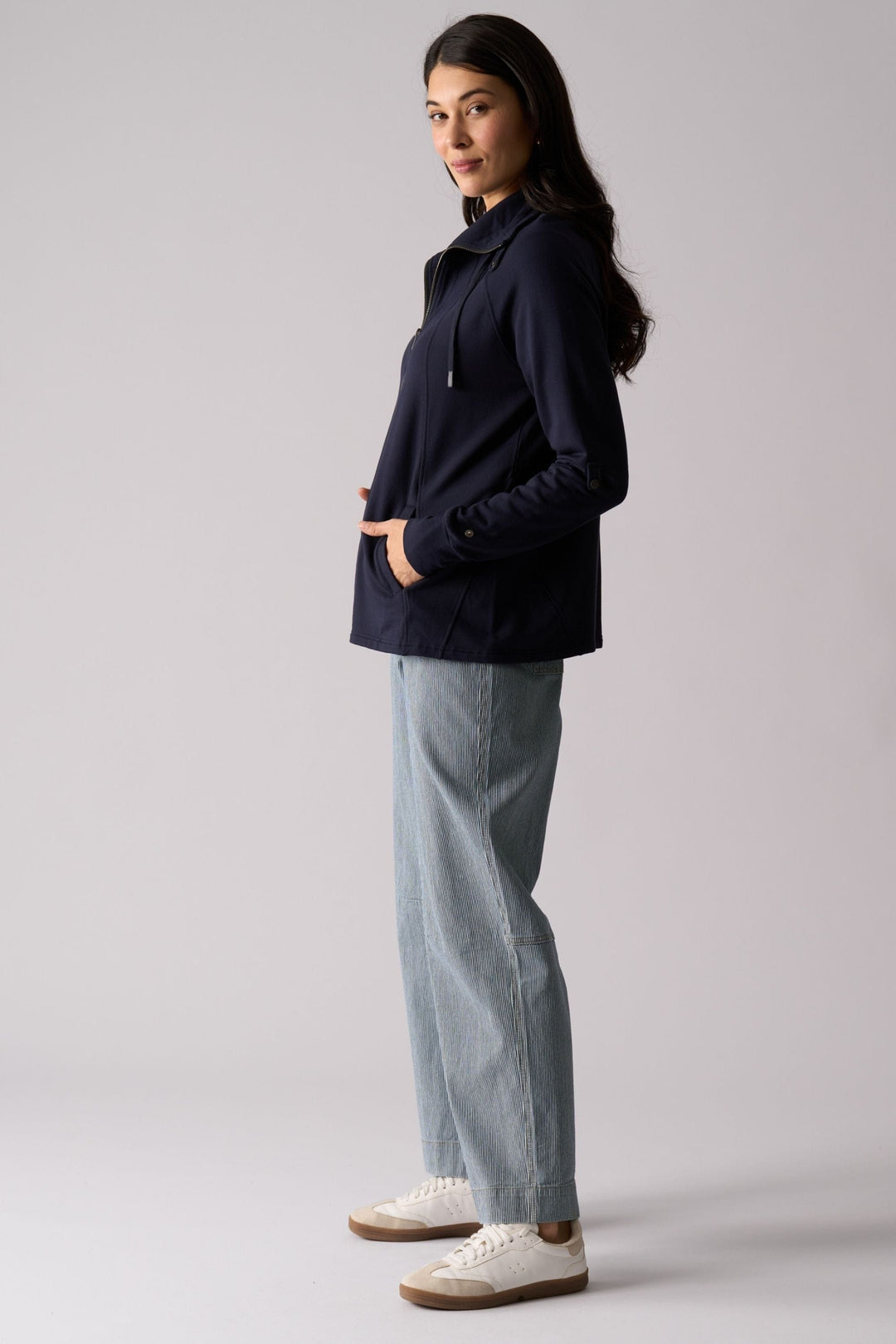 FOIL TRACK TOP SOFT SETTING SWEATER - FO8440