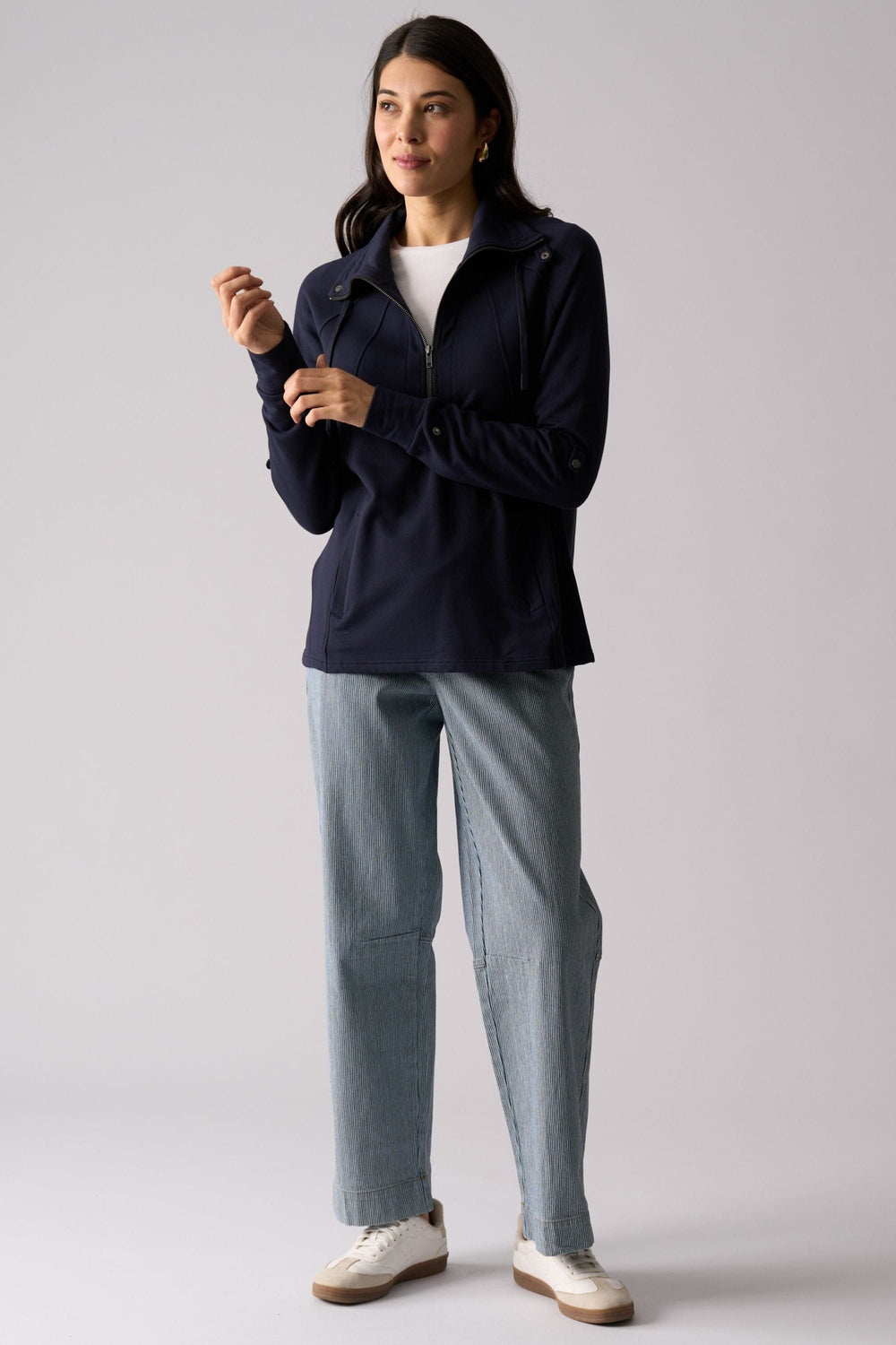 FOIL TRACK TOP SOFT SETTING SWEATER - FO8440