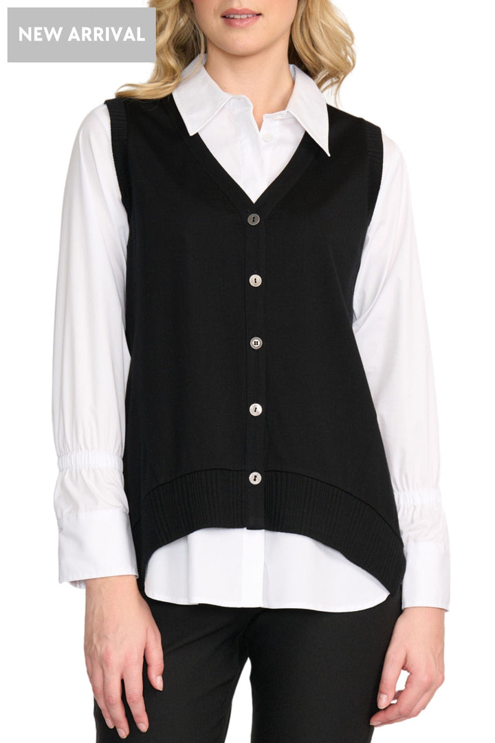 FOIL VEST XS / BLACK MULTI VIBE VEST - FO8424