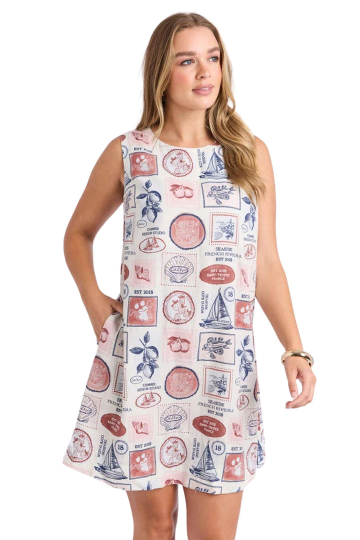 FOXWOOD DRESS FRENCH RIVIERA DRESS - 5582041