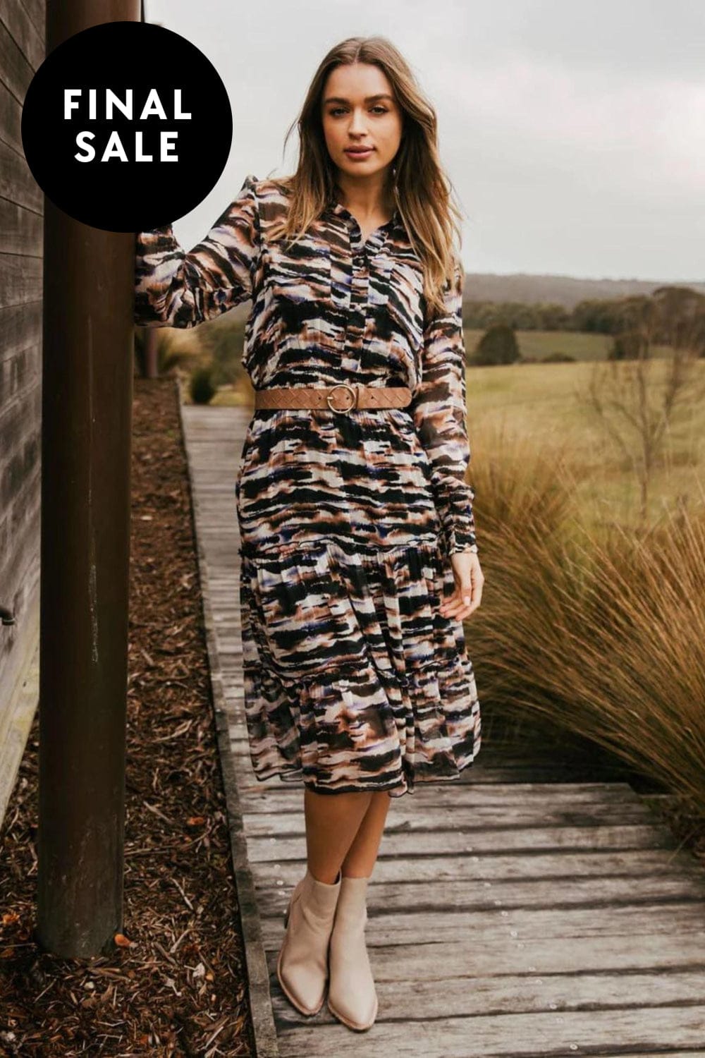 FOXWOOD DRESS MALA ABSTRACT DRESS - 5532021