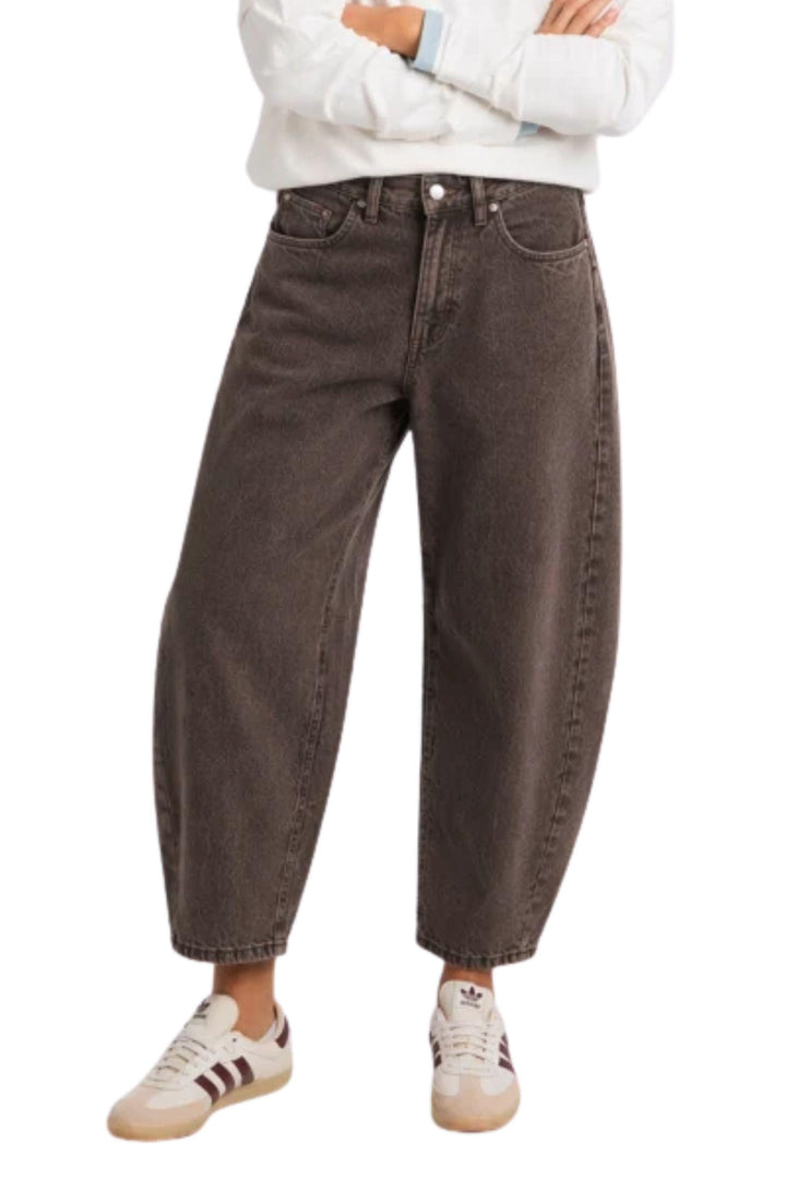 FOXWOOD JEANS 8 / CHOCOLATE ATTICUS BARREL JEAN - 55D0333