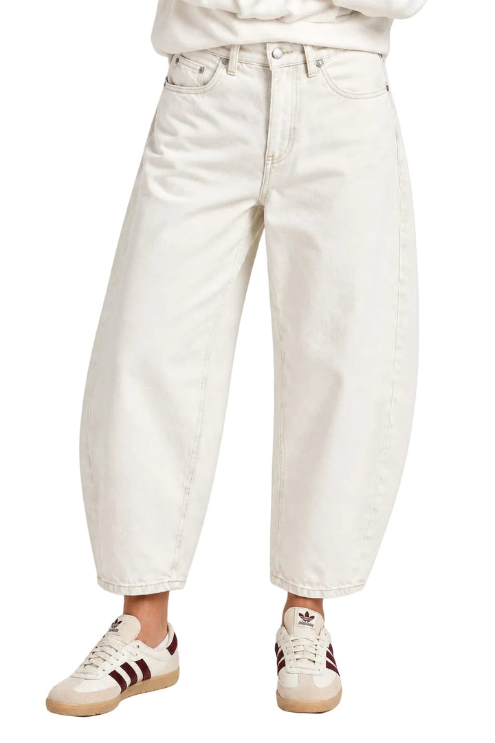 FOXWOOD JEANS 8 / VINTAGE-WHITE ATTICUS BARREL JEAN - 55D0333
