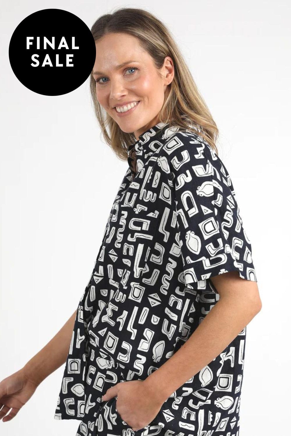 FOXWOOD SHIRT ETCHED GEO SHIRT - 5542019