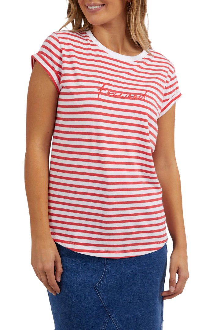 FOXWOOD T-SHIRT 8 / STRIPE SIGNATURE STRIPE TEE - 55X0236
