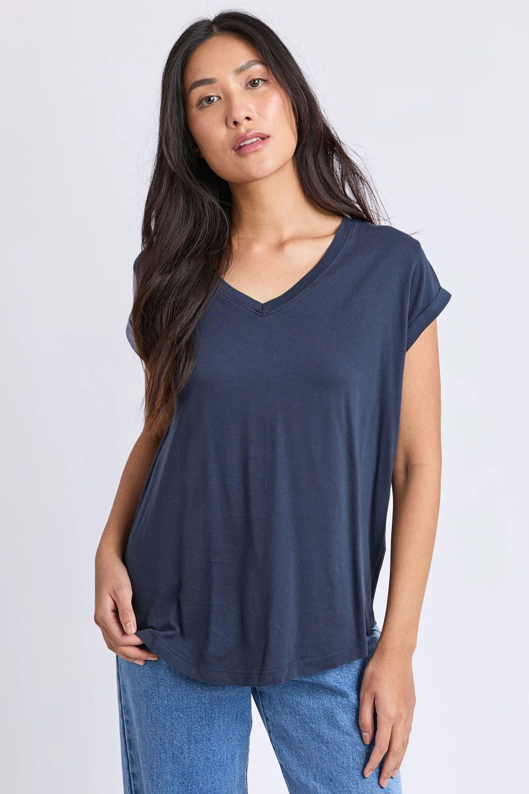 FOXWOOD T-SHIRT MANLY VEE TEE - 55X0183