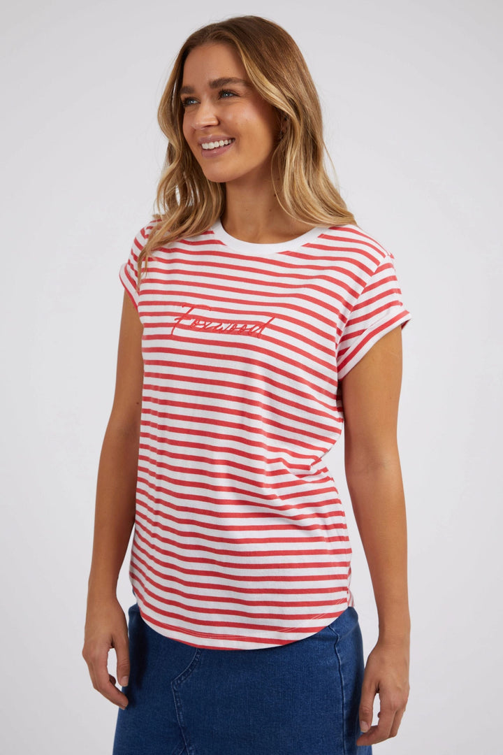 FOXWOOD T-SHIRT SIGNATURE STRIPE TEE - 55X0236