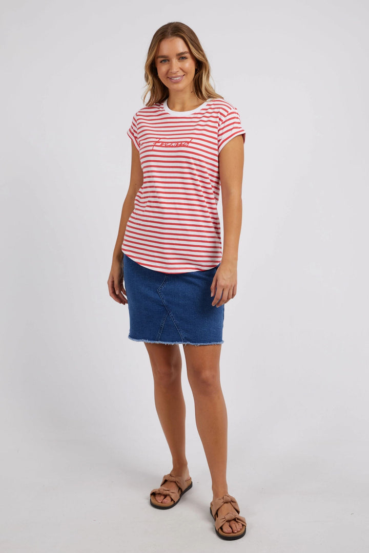 FOXWOOD T-SHIRT SIGNATURE STRIPE TEE - 55X0236