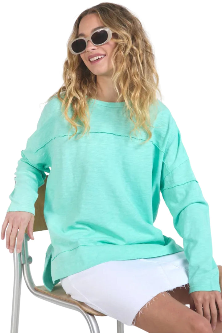 FOXWOOD TOP MINT / 8 JAYNE THROW ON TOP - 55X0108