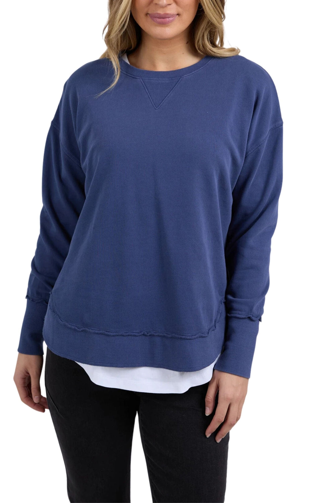 FOXWOOD TRACK TOP 6 / DEEP-BLUE DELILAH CREW-55X0093