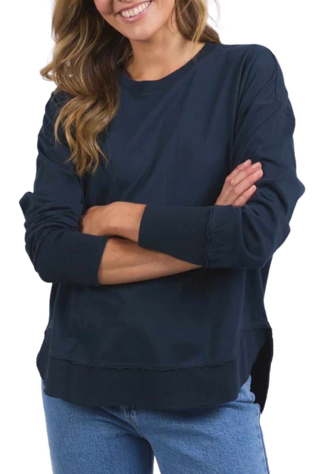 FOXWOOD TRACK TOP 8 / DARK-SAPPHIRE FARRAH LONG SLEEVE -55X0198