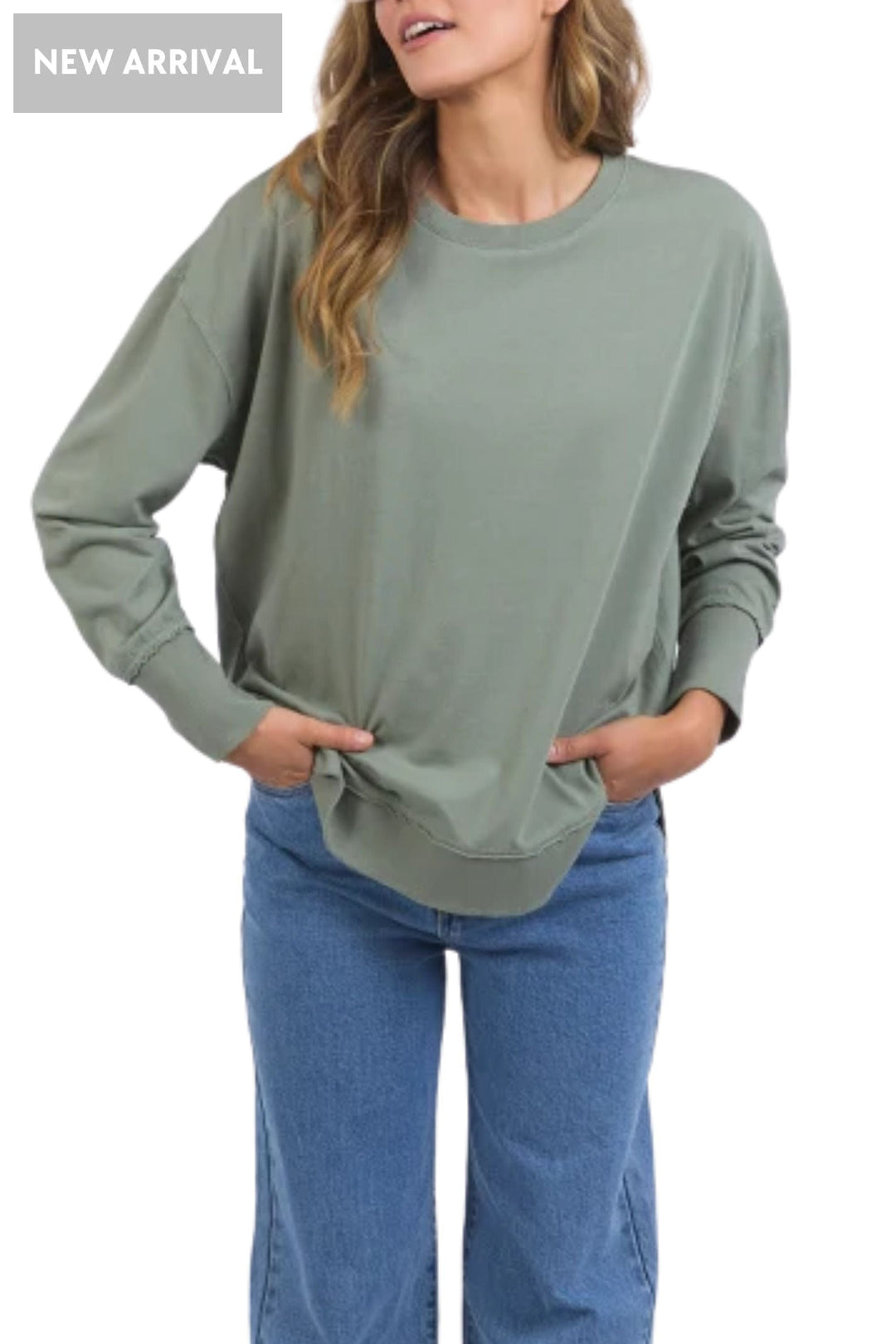 FOXWOOD TRACK TOP 8 / SAGE FARRAH LONG SLEEVE -55X0198