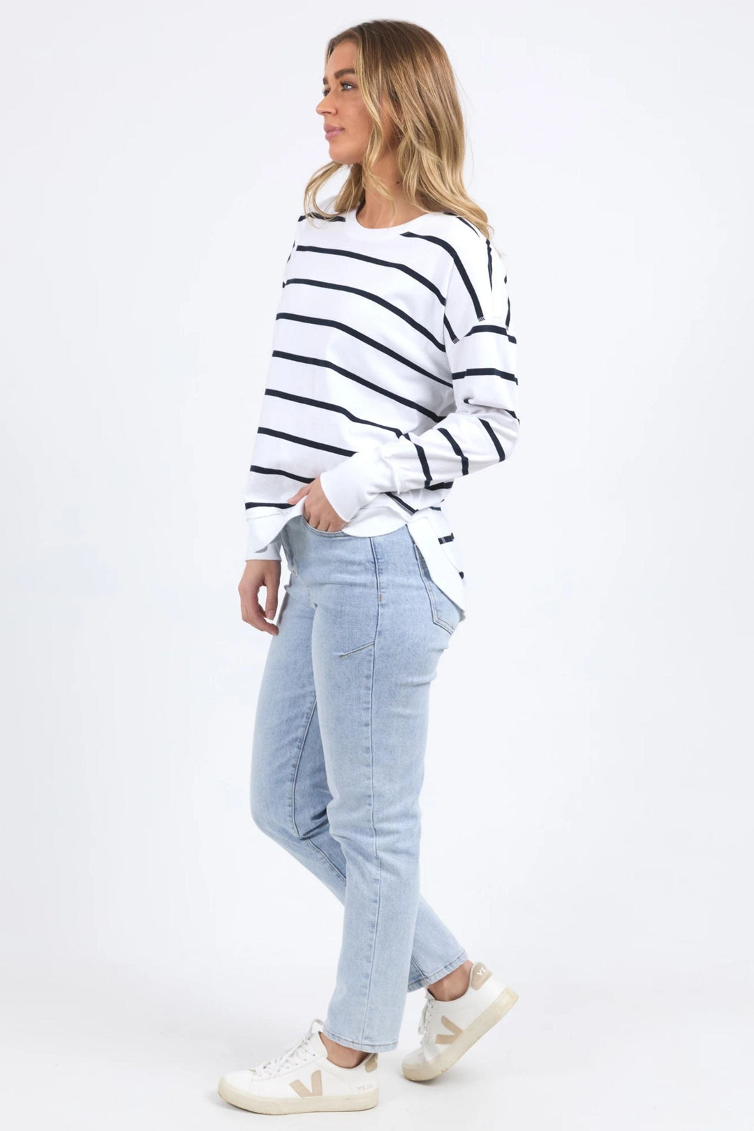 FOXWOOD TRACK TOP FARRAH STRIPE L/SLV - 55X0235