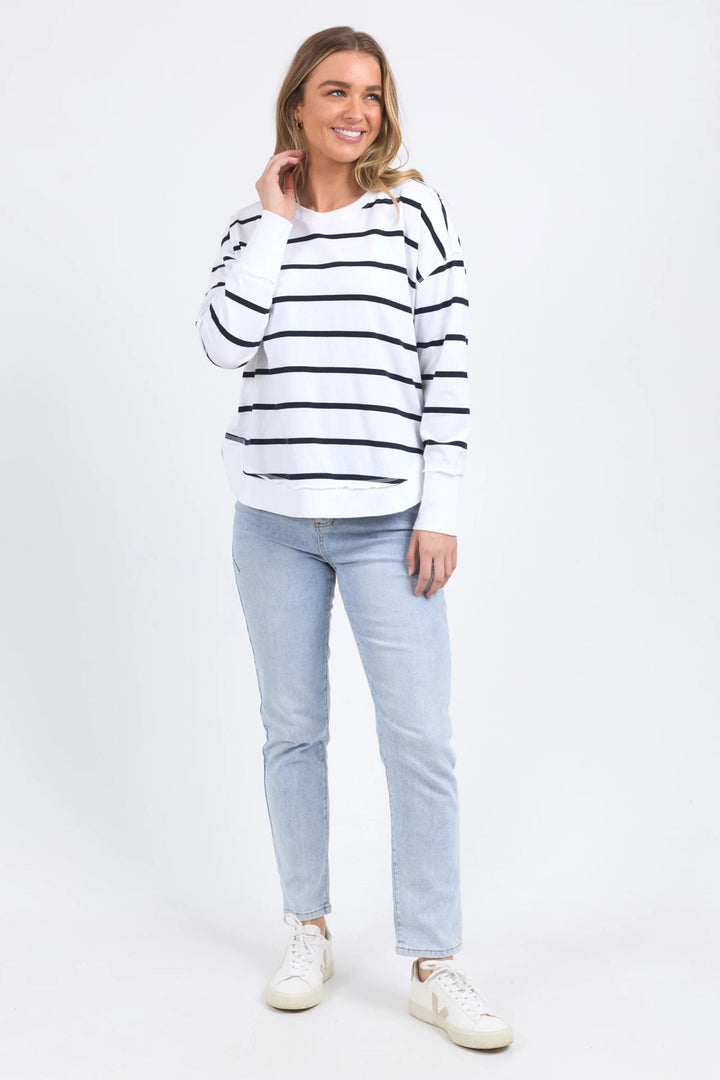 FOXWOOD TRACK TOP FARRAH STRIPE L/SLV - 55X0235