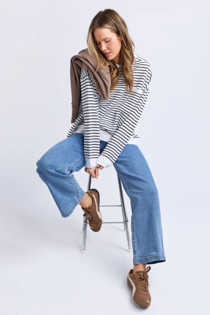 FOXWOOD TRACK TOP ORIGINAL STRIPE CREW - 55X0257