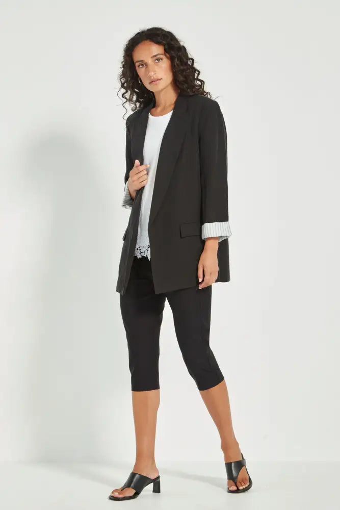 FOXY CAPRI PANT 9897LW 8 / BLACK PANTS