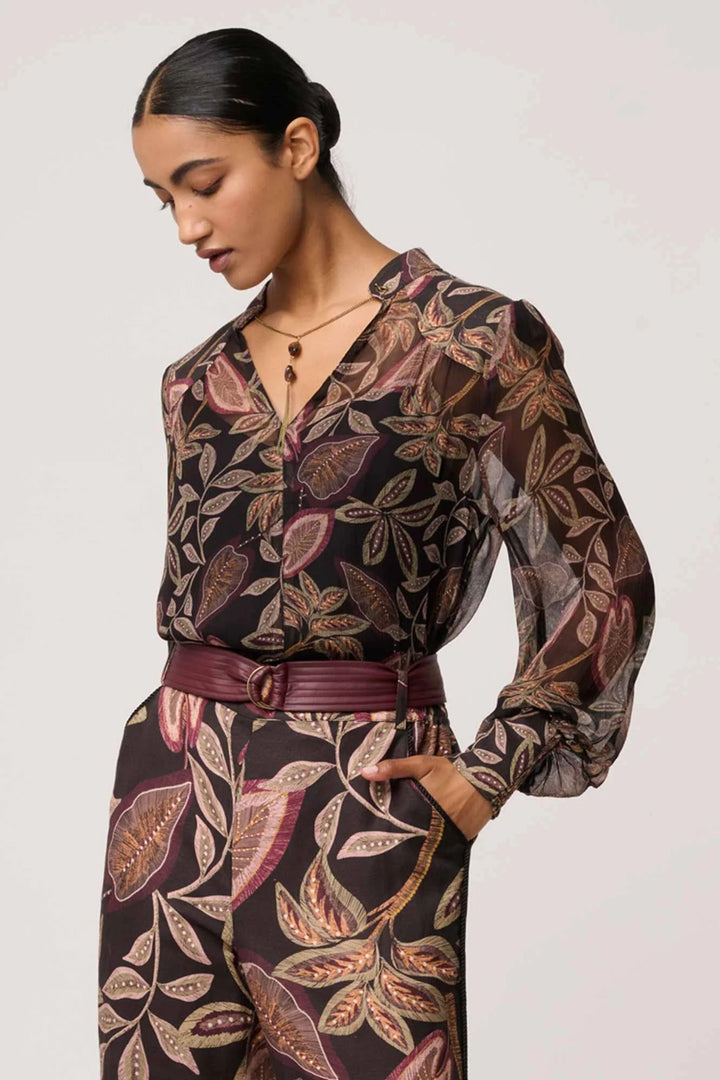 FREYA SHEER EMBELLISHED BLOUSE - OW22122 - BLOUSE