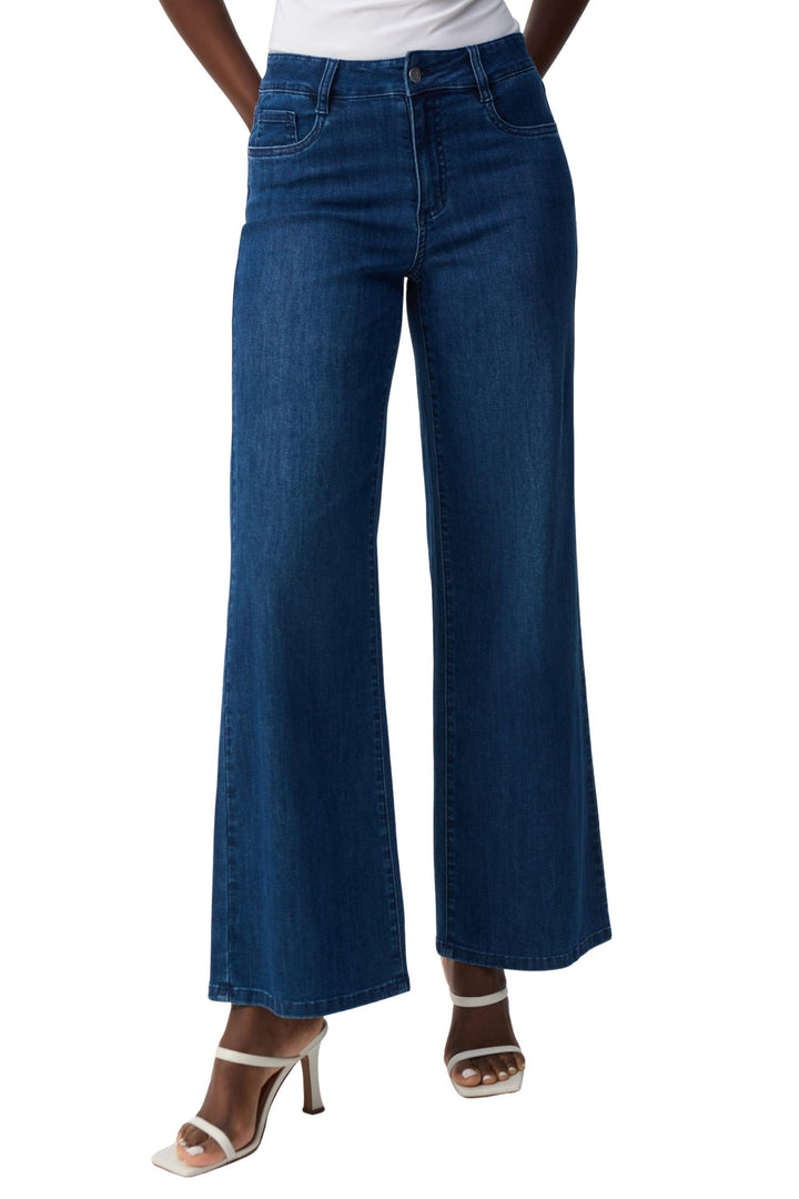 JOSEPH RIBKOFF JEANS MID-BLUE / 6 GOLDIE WIDE LEG JEAN - 251968JR