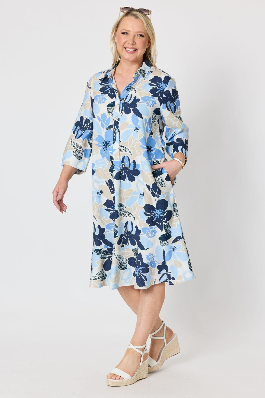 GORDON SMITH DRESS AMALFI ROSE PRINT DRESS - 49472GS