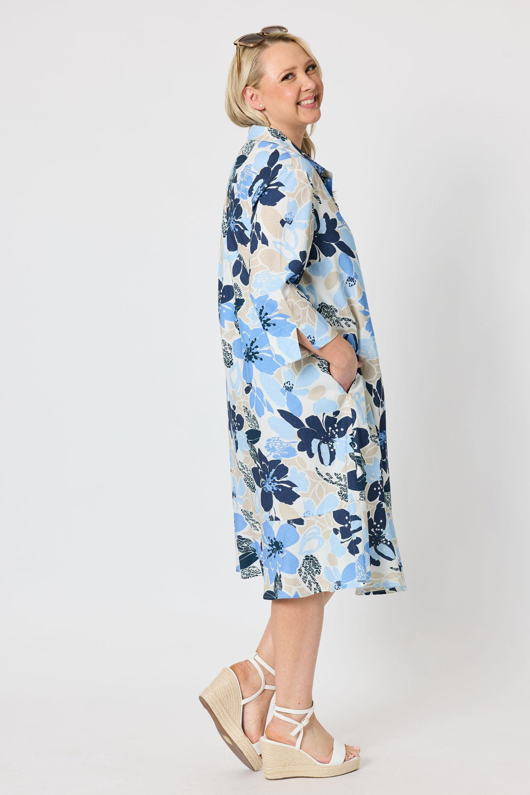 GORDON SMITH DRESS AMALFI ROSE PRINT DRESS - 49472GS