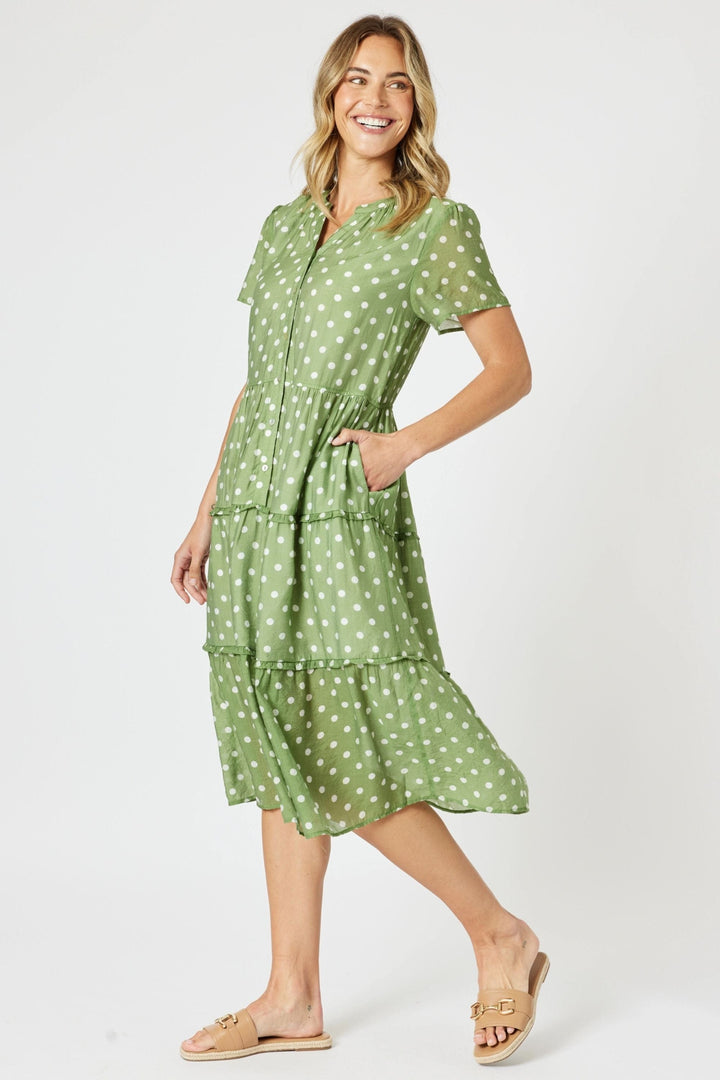 GORDON SMITH DRESS BASIL SPOT DRESS - 47697GS