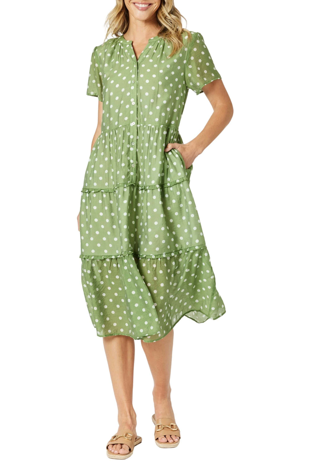 GORDON SMITH DRESS BASIL SPOT DRESS - 47697GS