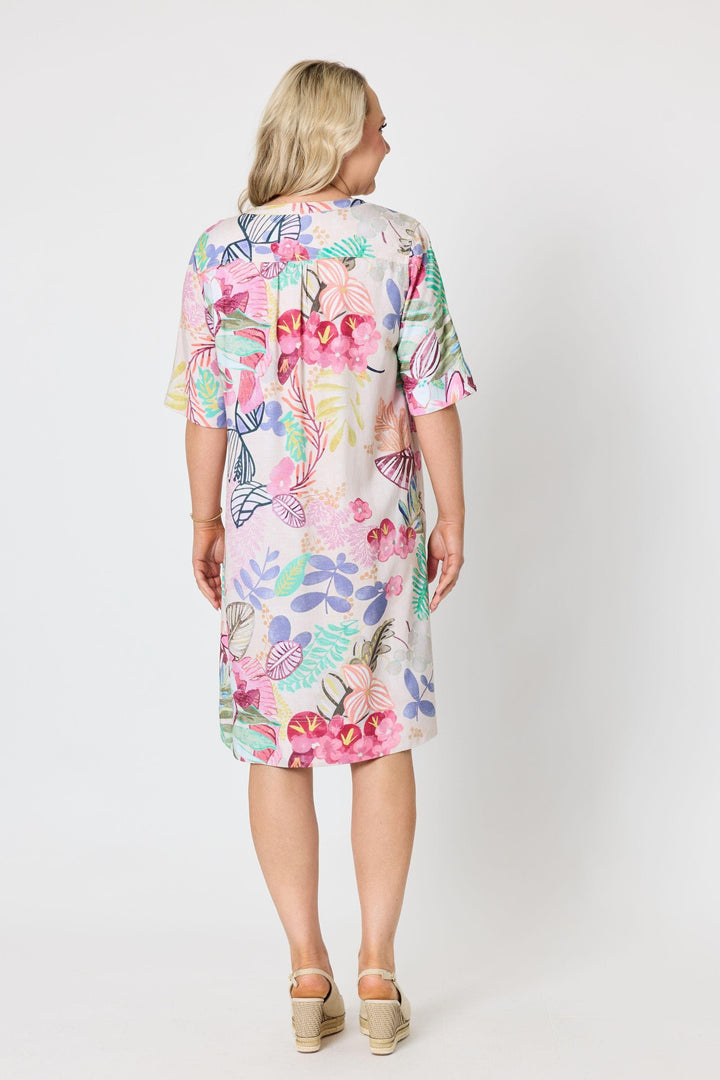 GORDON SMITH DRESS DESERT ROSE PRINT DRESS - 49479GS